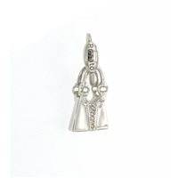 Pendente Donna Charm in Oro Diamante OB BORSA 0.06